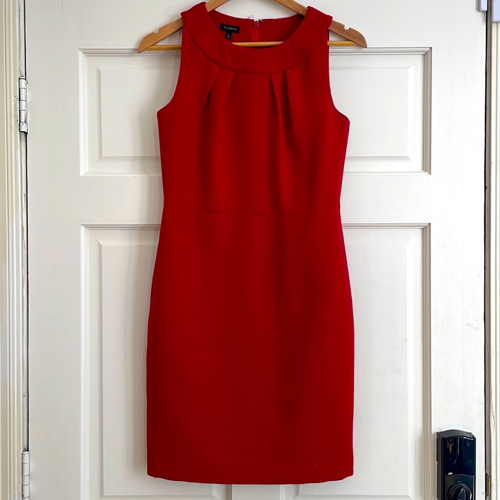 Red Wool Talbots Dress